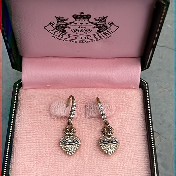 Juicy Couture Crown Logo Dangle Earrings - Picture 2 of 3